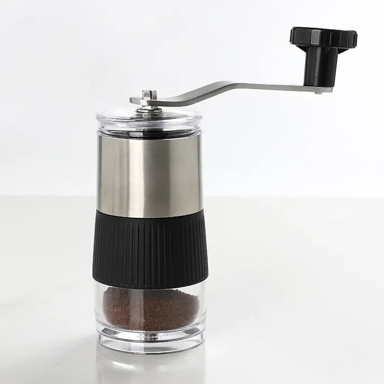 Mini Manual Coffee Grinder | Ceramic Burr & Stainless Steel Manual Coffee Grinder QXL 2 silver 1