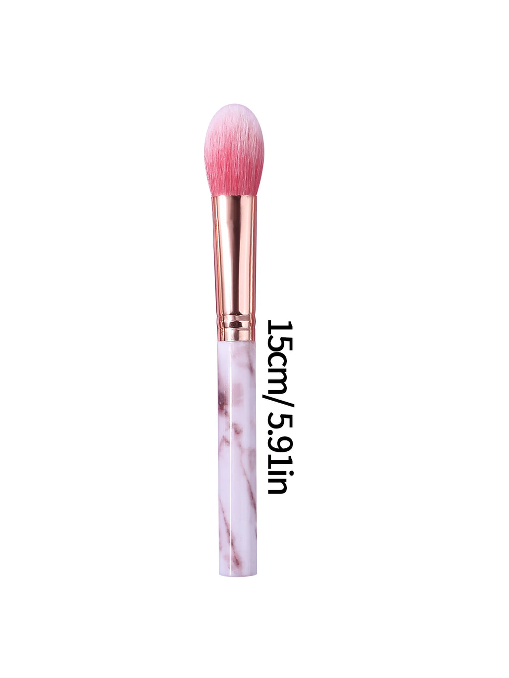 KOSSHOW 3-Pc Marble Makeup Brush Set – Blush, Powder & Contour Makeup Brush Set QXL