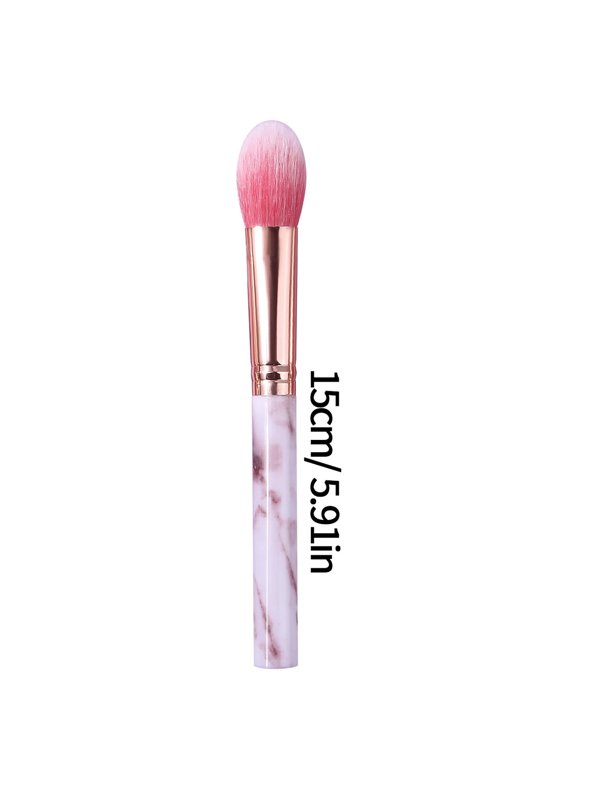 KOSSHOW 3-Pc Marble Makeup Brush Set – Blush, Powder & Contour Makeup Brush Set QXL