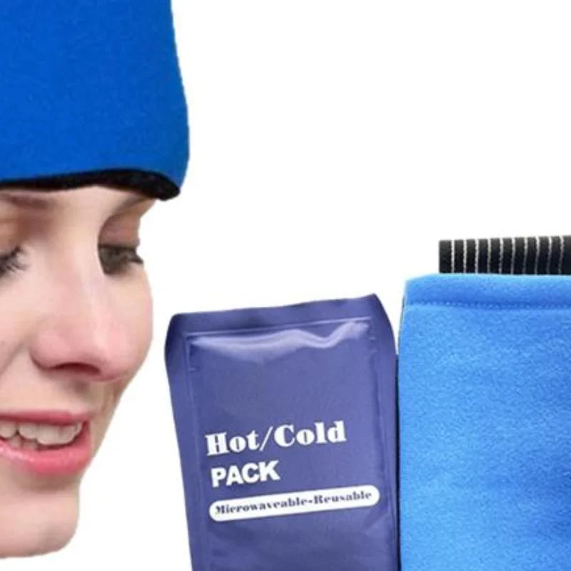 Gel Ice Pack with Adjustable Strap | Hot & Cold Therapy Wrap Hot Cold Therapy Pack QXL Default Title