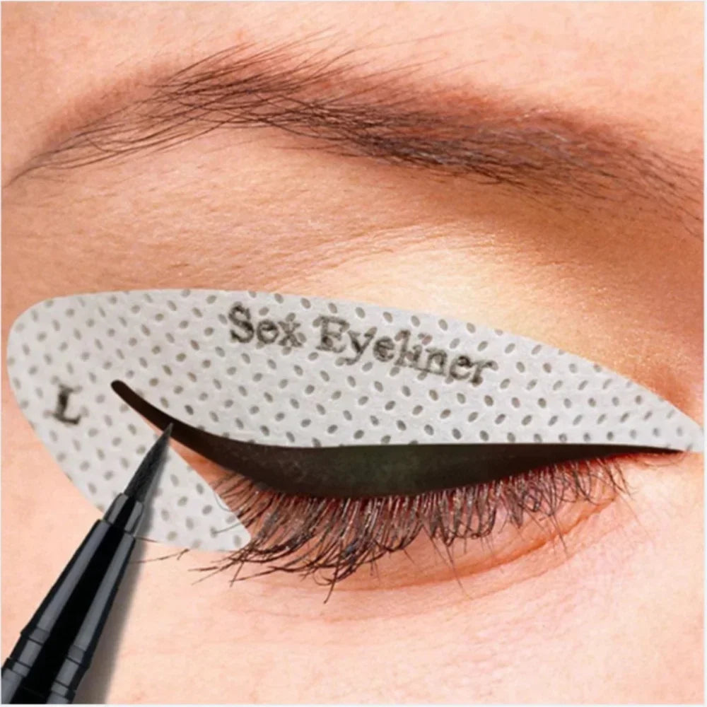 4-Piece Eyebrow & Eyeliner Stencil Set | Eye Makeup Templates Eye Makeup Stencil QXL