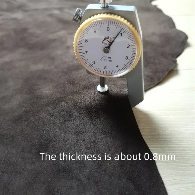 Brown Frosted Sheepskin Suede Leather 0.7/0.8mm | DIY Craft Suede Leather Fabric QXL