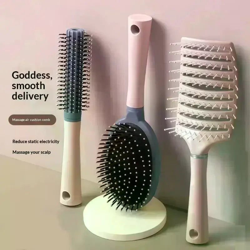 Anti-Static Cushion Hair Brush – Scalp Massage & All Hair Types Cushion Hair Brush QXL
