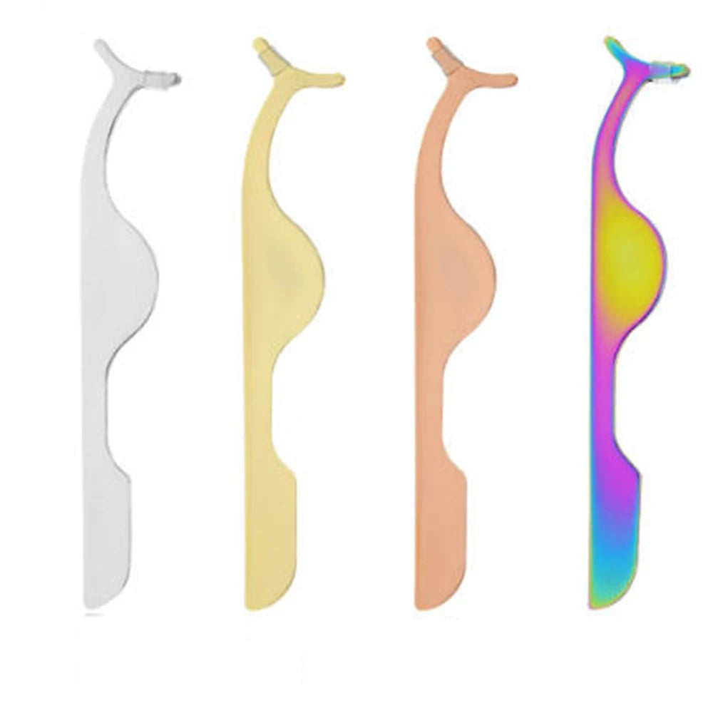 Vvocci Eyelash Clamp Applicator & Eyebrow Tweezers Anti-Shake Eyelash Applicator Clamp QXL