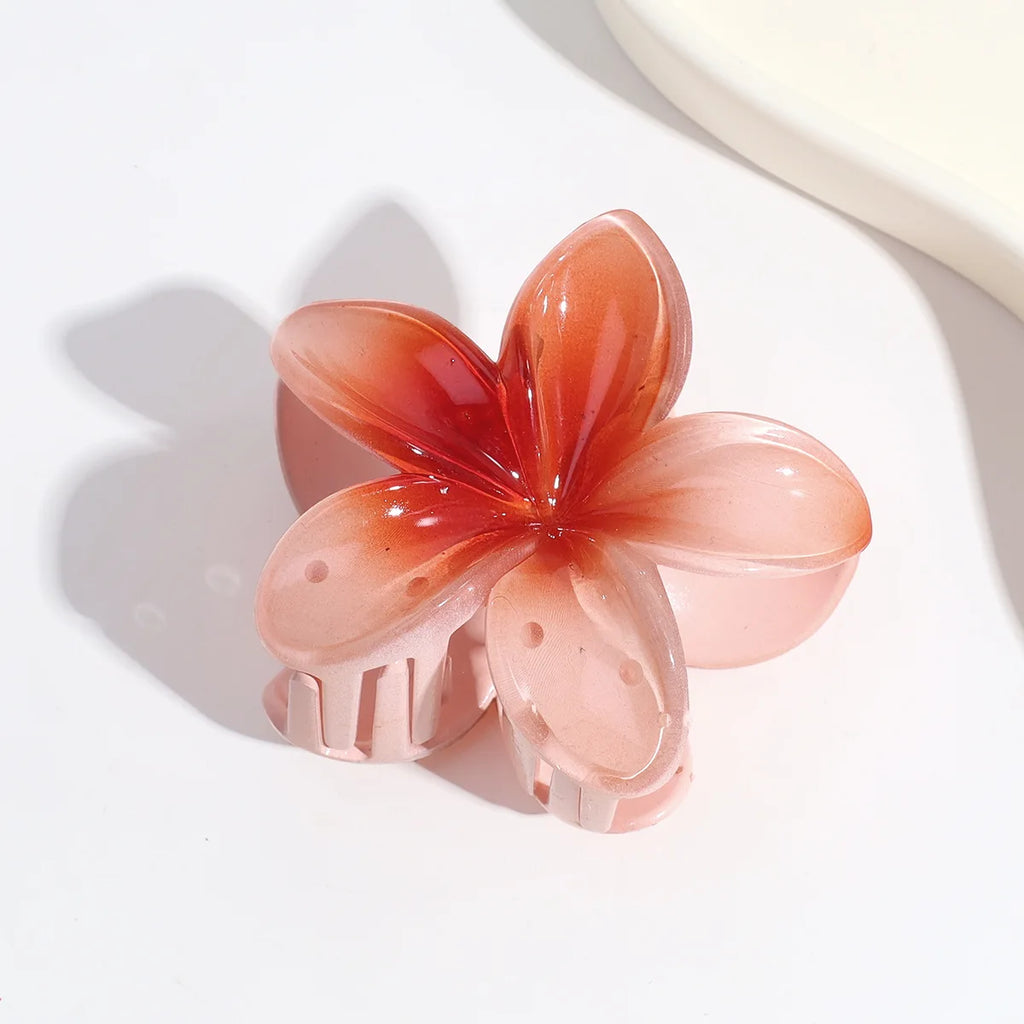 Flower Claw Clip Shark Hair Clip | Gradient Color Hair Claw Clip QXL color 4