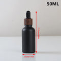 Frosted Black Glass Dropper Bottle | Essential Oil & Serum Glass Dropper Bottle QXL 50ML