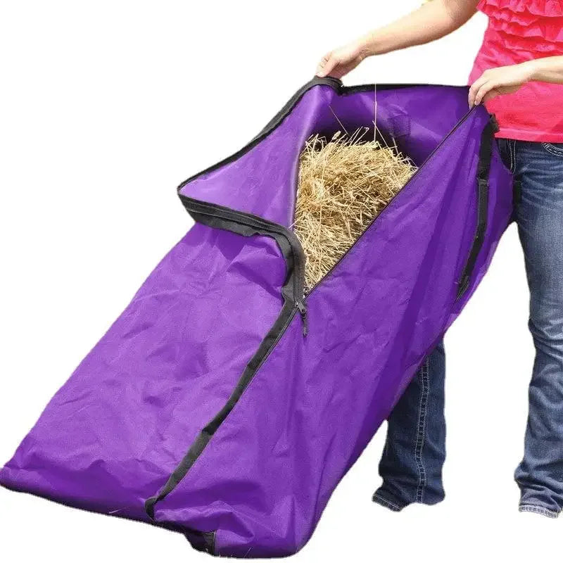 Extra-Large Waterproof Zippered Hay Bale Storage Carrying Bag Hay Bale Storage Bag QXL