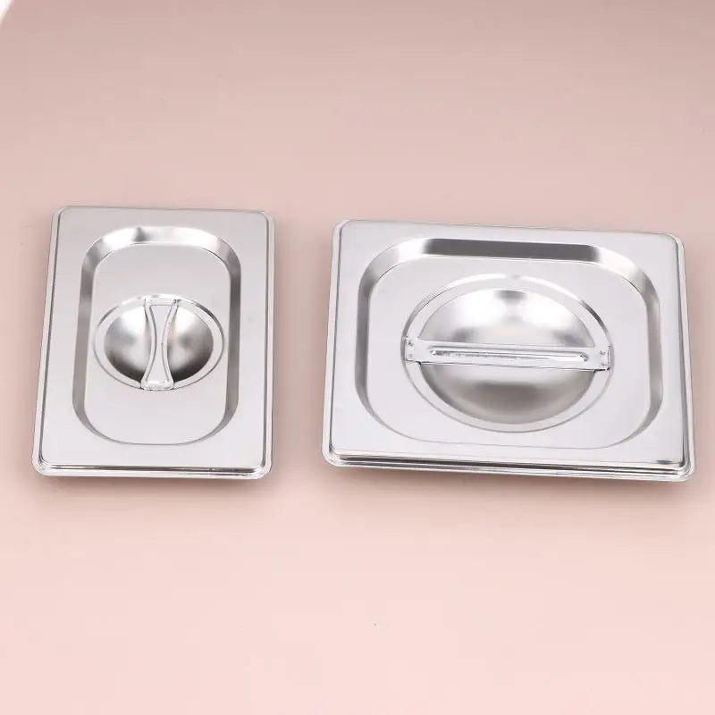 Stainless Steel Food Pan Lids | Notched Steam Table Covers Food Pan Lid QXL