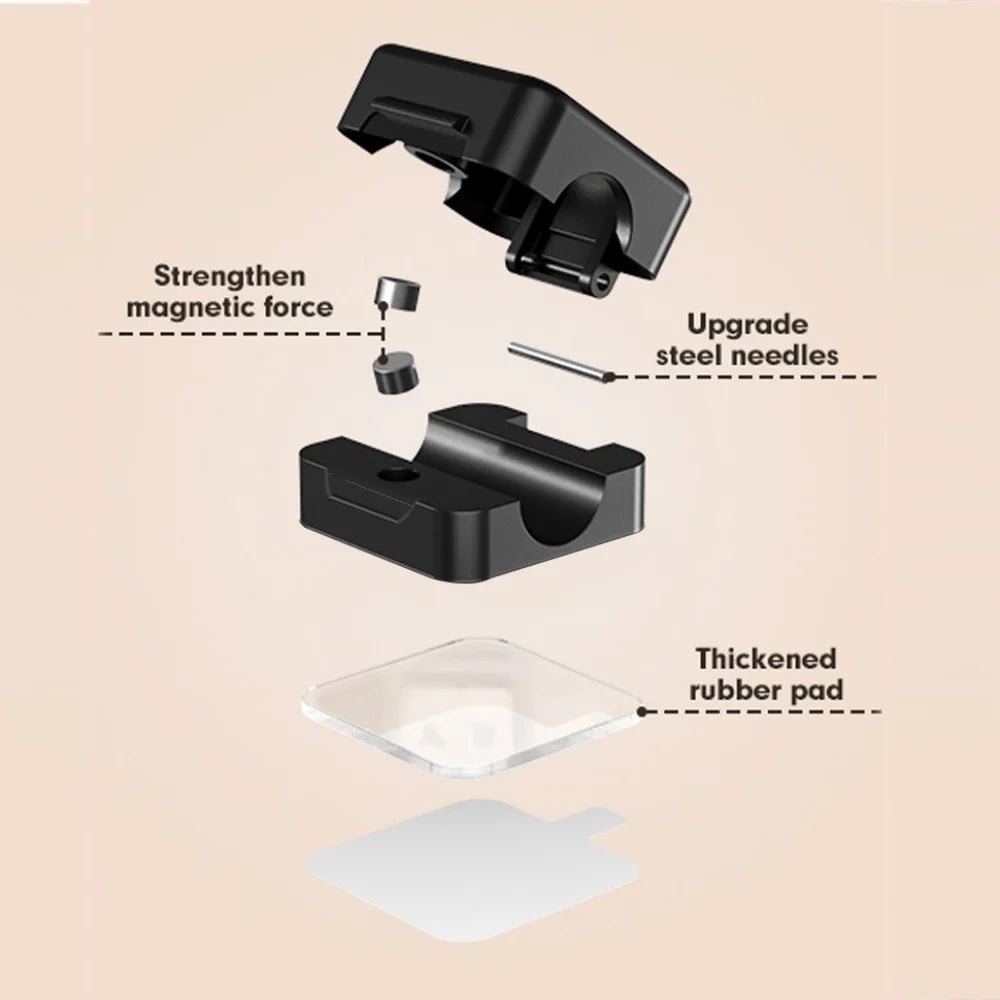 Magnetic Self-Adhesive Cable Clips | Wire Cord Holder 1/3/6-Pack Cable Cord Clip QXL