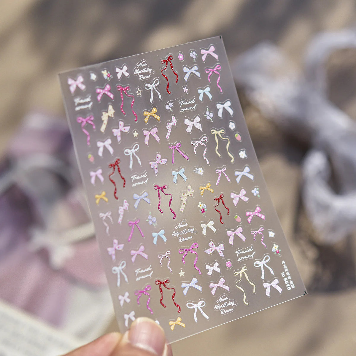 Holographic 5D Star Pentagram Nail Stickers | DIY Decals Nail Art Stickers QXL to5516