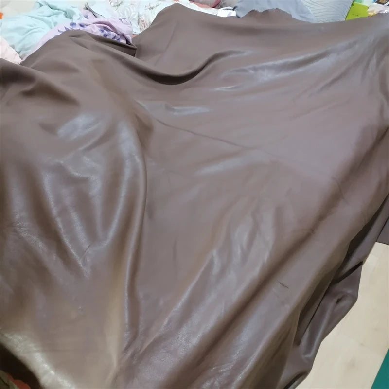Top-Grain Cowhide Leather Sheet 1.3–1.5mm Brown DIY Fabric Leather Craft Fabric QXL