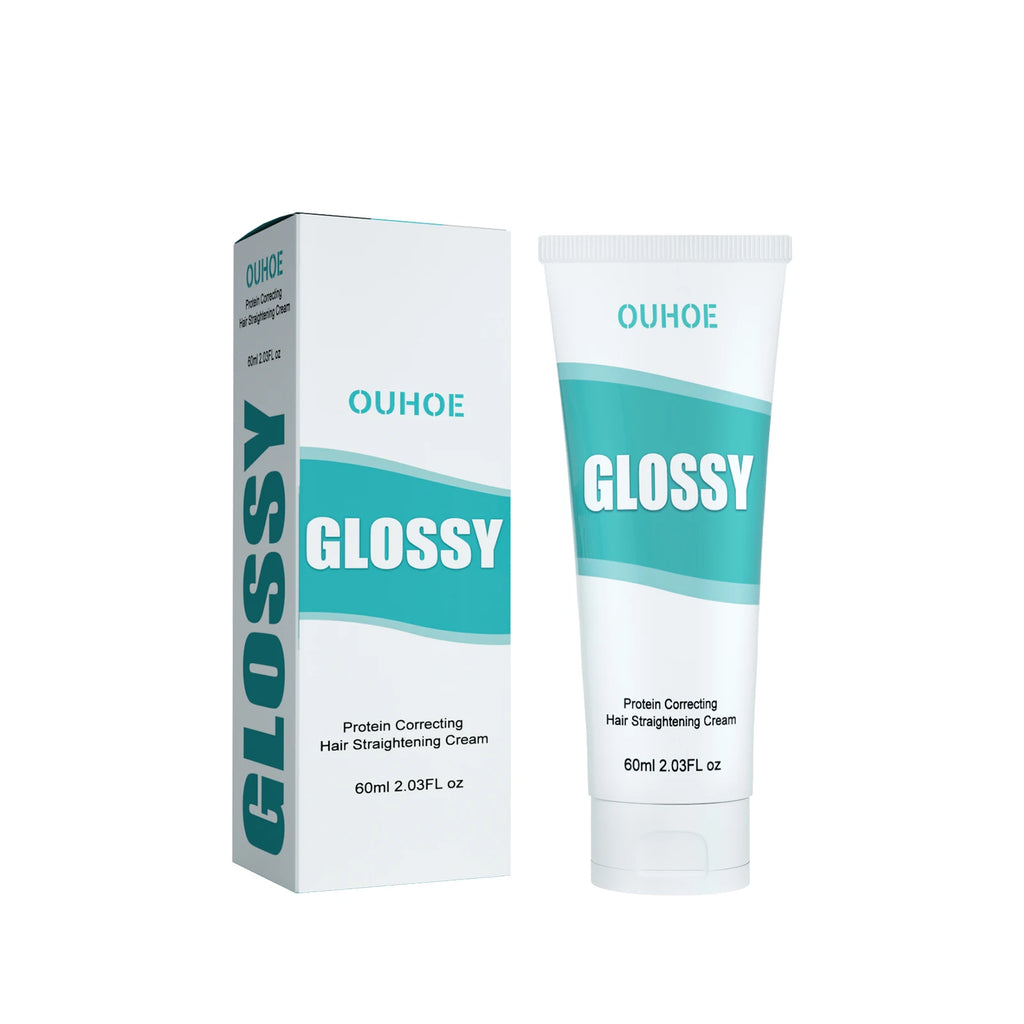 Keratin Hair Straightening & Repair Cream – Anti-Frizz Keratin Hair Treatment QXL B 60ML