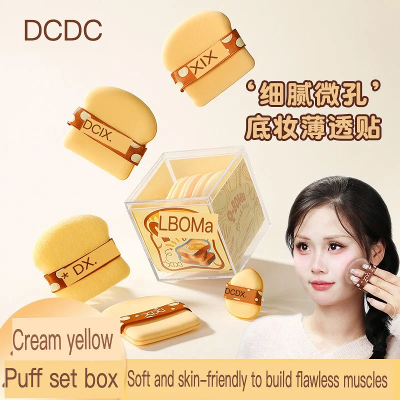 Air Cushion Powder Puff Set – Soft Dry & Wet Sponge Puffs (6pc) Makeup Sponge Puff Set QXL