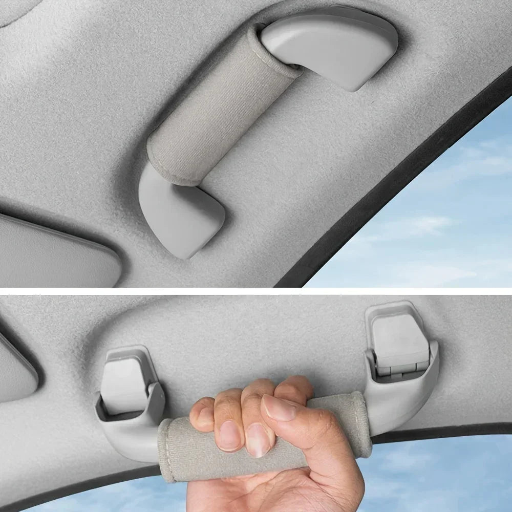 2-Pack Car Roof Handle & Armrest Frame Protective Covers Car Interior Covers QXL