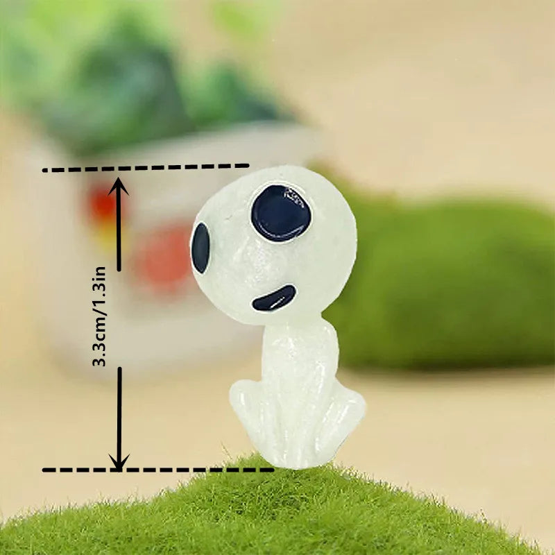 10-Pack Glow-in-the-Dark Tree Spirit Miniature Garden Statues Miniature Garden Statues QXL