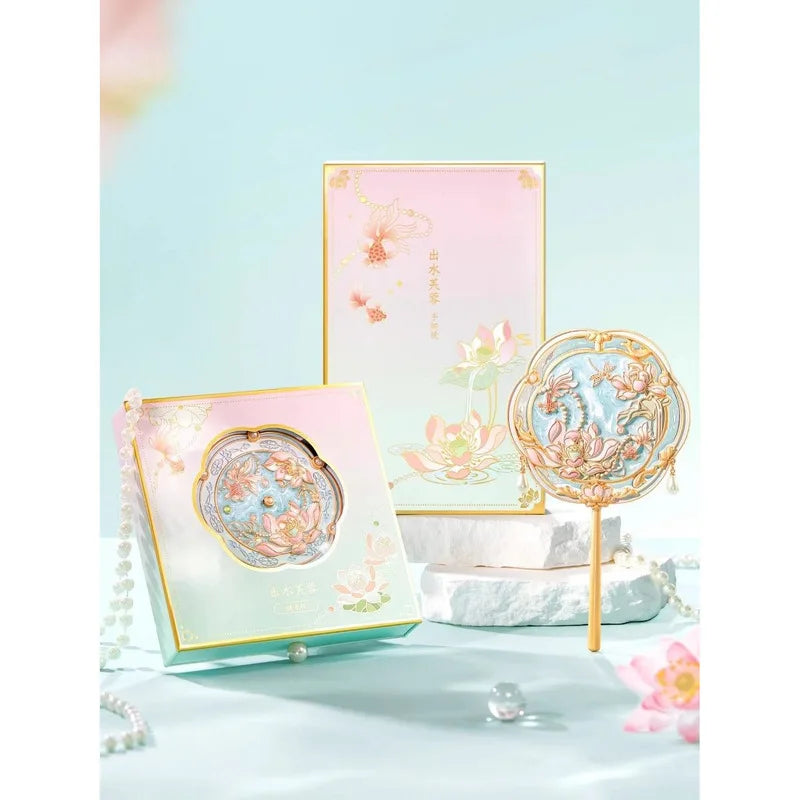Lotus Flower Portable Makeup Mirror | Decorative Compact Portable Makeup Mirror QXL