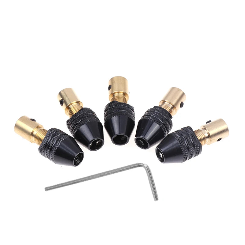 4mm Self-Tightening Mini Drill Chuck | Quick-Change Collet Drill Chuck Adapter QXL