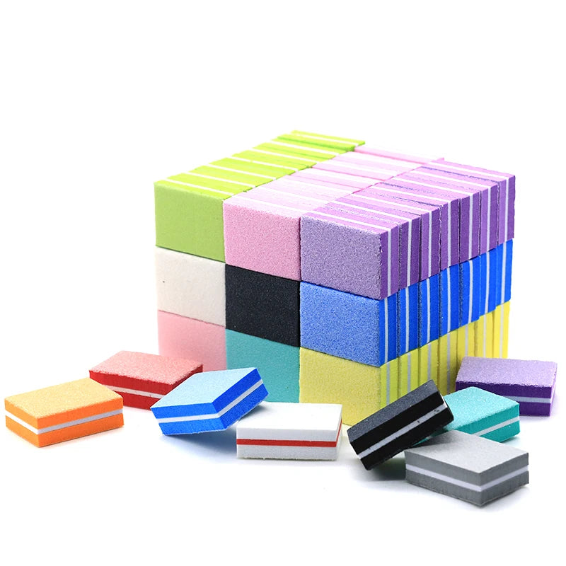 FUMOSIK Mini Sponge Nail Buffer Blocks | 10/25/50 Pack Nail Buffer Block QXL