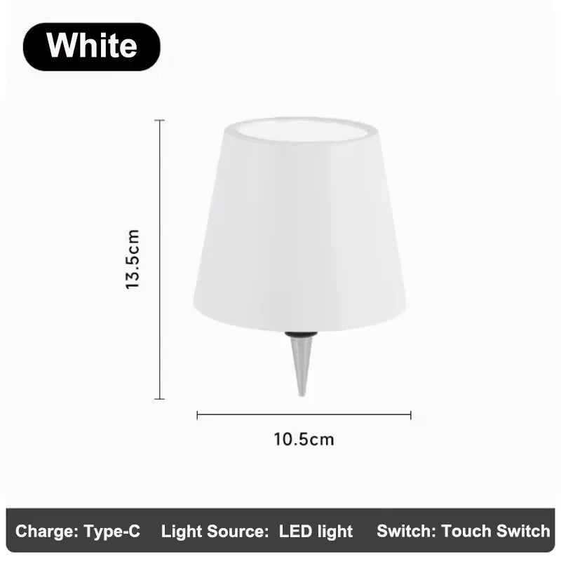 Wireless LED Bottle Lamp | Touch Control Rechargeable Light LED Bottle Lamp QXL B Style-White 3 Colors Mode