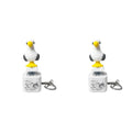 Seagull MINE Button Keychain – LED Flash & Sound Fidget Toy Novelty Fidget Keychain QXL 2pcs rechargeable