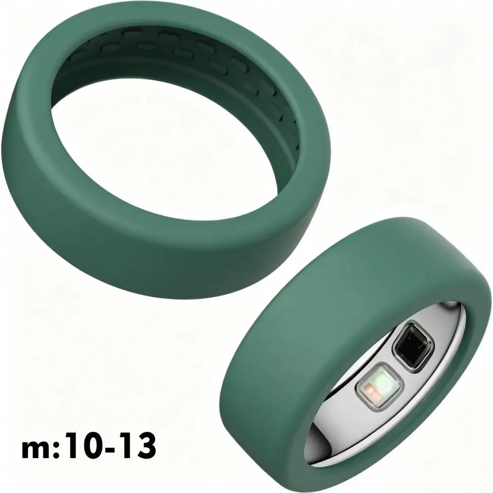 Silicone Protector Cover for Oura Ring 5 | Workout Case Smart Ring Case QXL Dark M size