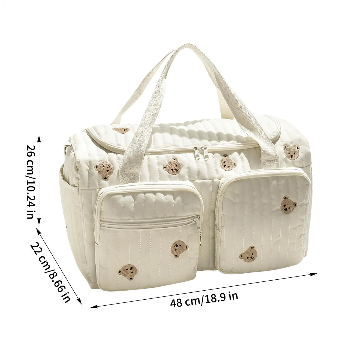 Large Cartoon Bear Diaper Bag Backpack | Momma Nappy Pouch Diaper Bag Backpack QXL