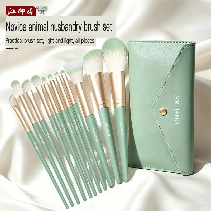 11-Piece Beginner Makeup Brush Set – Eyeshadow, Blush & Contour Makeup Brush Set QXL