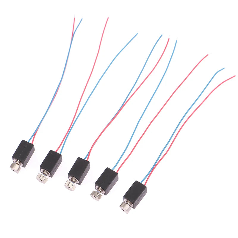 5-Pack 4×8mm DC 3V Mini Vibration Motor with Eccentric Wheel DIY Micro Vibration Motor QXL