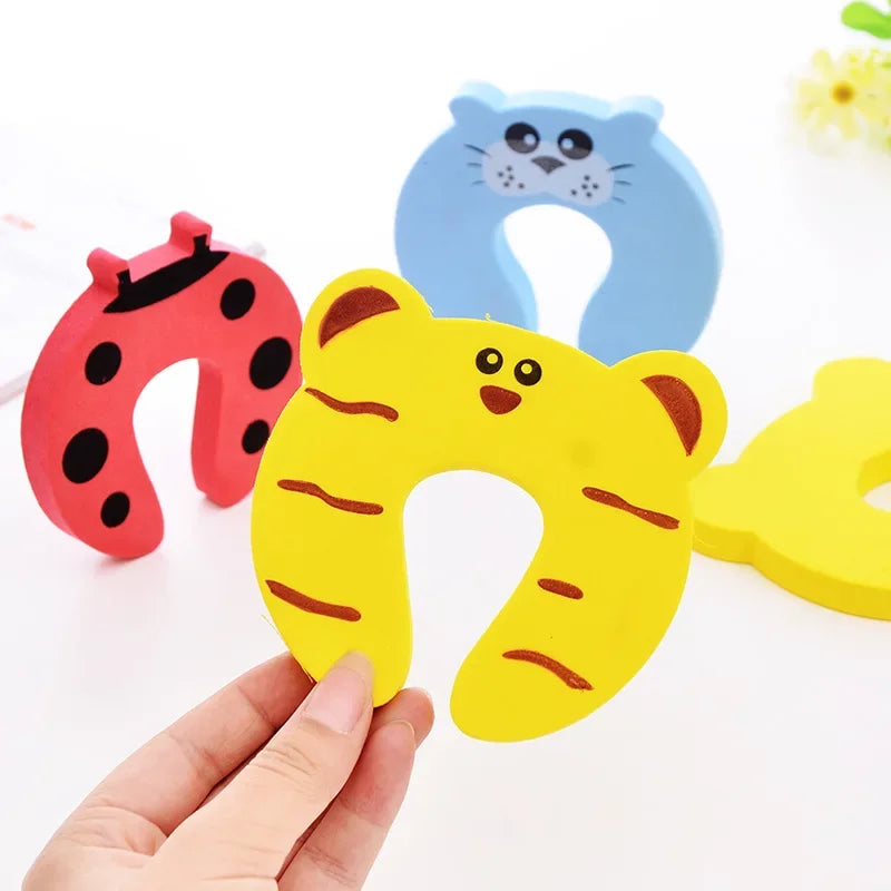 5-Pack Baby Door Finger Guard Stoppers | Cute Animal Safety Baby Door Safety Guard QXL