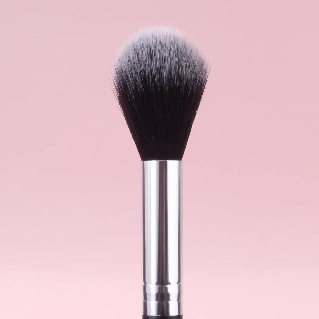 KOSSHOW Flame Highlighter Blush Brush – Wooden Handle Makeup Brush QXL
