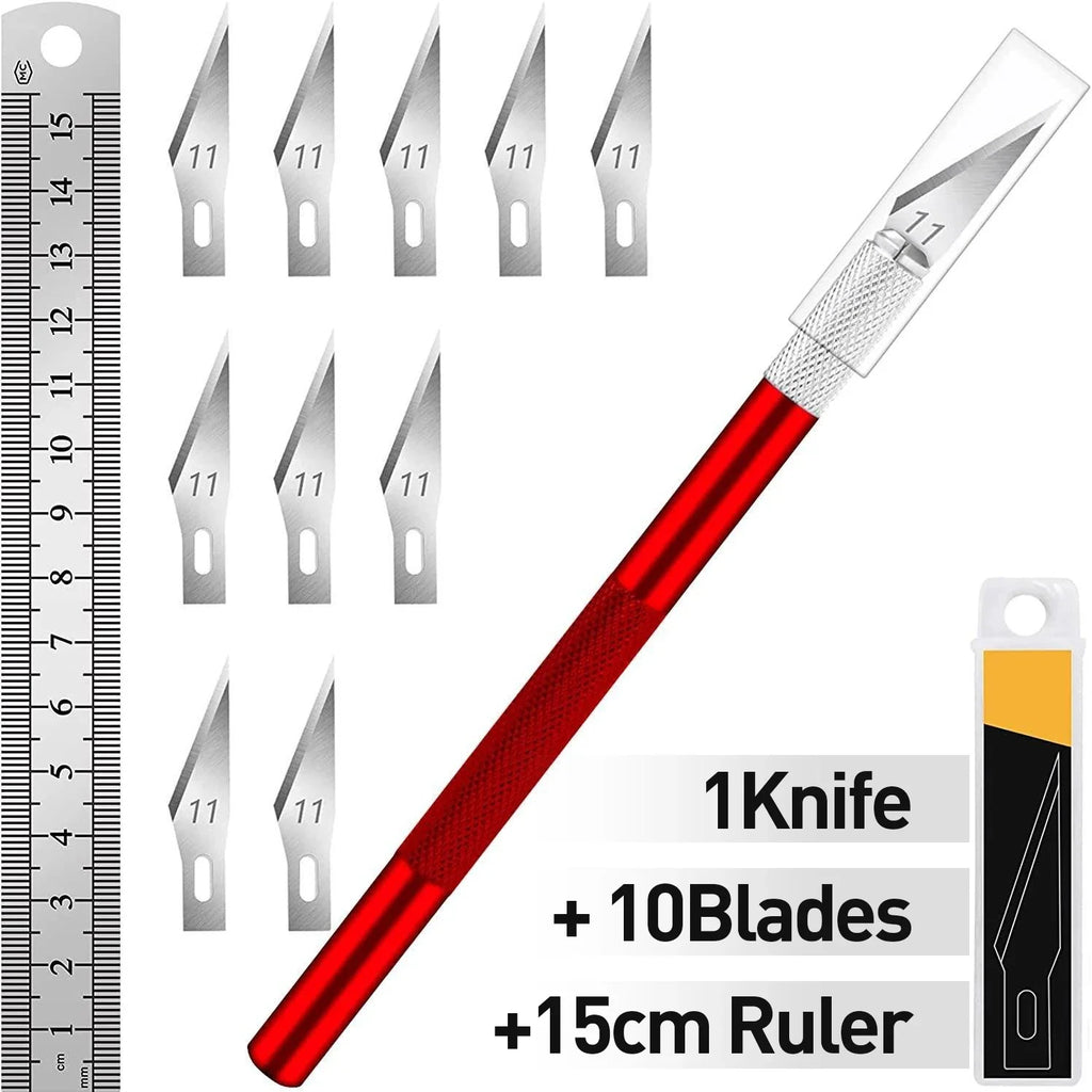 Precision Hand Carving Knife | Rubber Stamp & Paper Cutting Hand Carving Knife QXL M331 Red