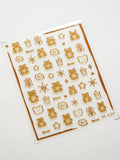 5D Kawaii Jelly Bear Nail Art Stickers | Self-Adhesive Decals Nail Art Stickers QXL 1pcs m137