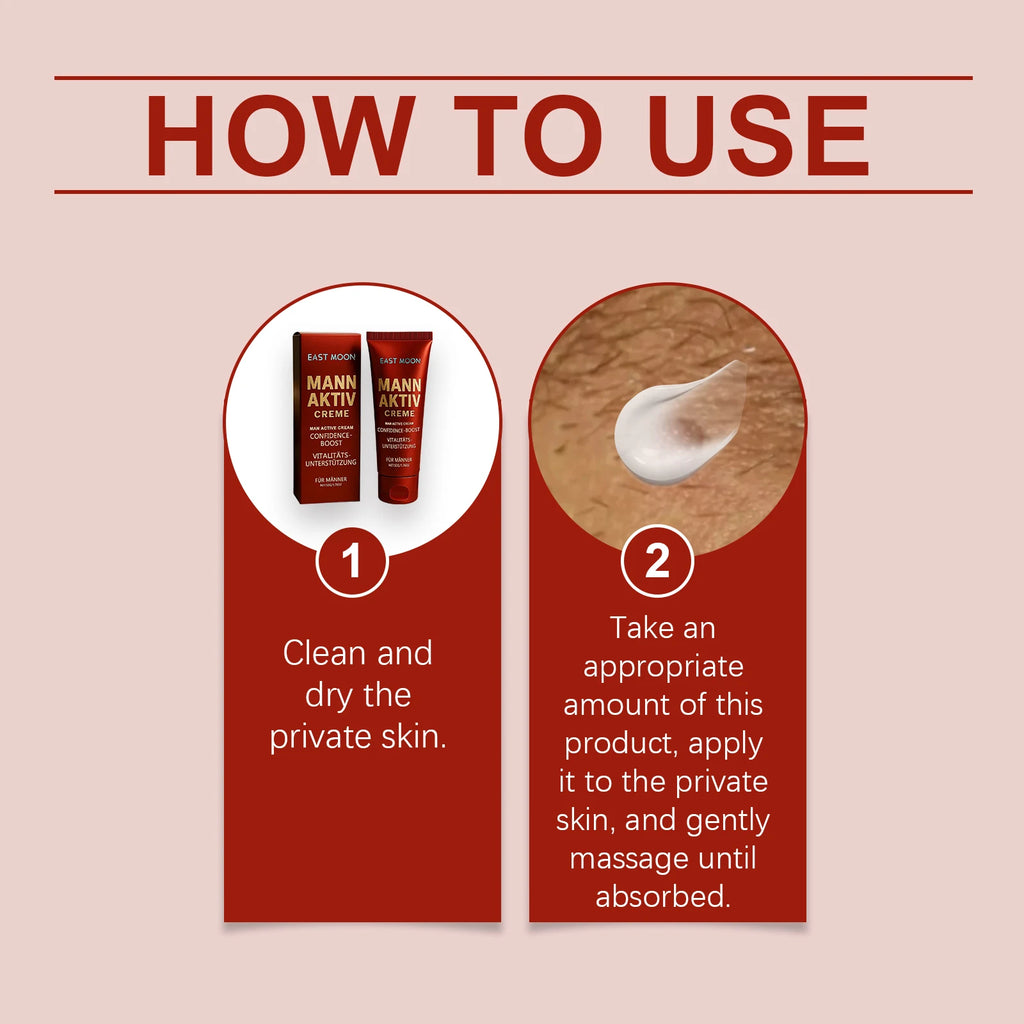 Mann Aktiv Creme 50g – Men's Daily Moisturizing Body Cream Men's Body Cream QXL