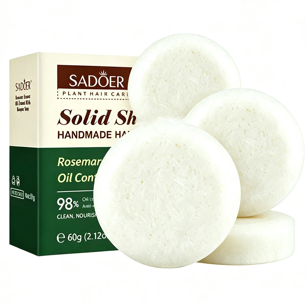 Rosemary Solid Shampoo Bar | Deep Cleanse & Strengthen Hair Solid Shampoo Bar QXL