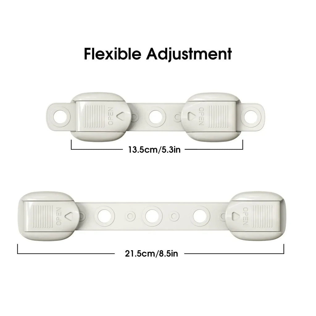5-Pack Baby Safety Cabinet & Drawer Locks | Anti-Pinch Latches Baby Safety Lock QXL
