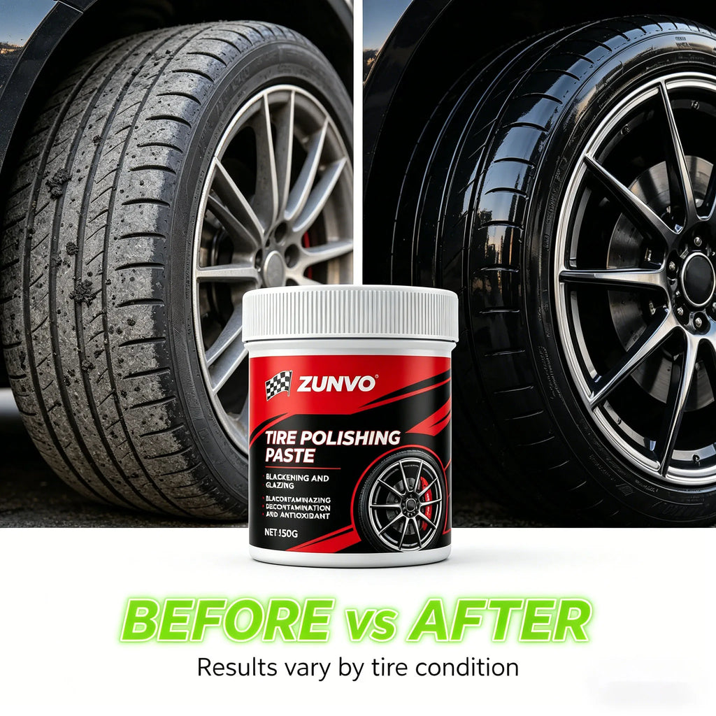 Tire Polishing Paste – Blacken, Glaze & Protect Car Tires Tire Polishing Paste QXL