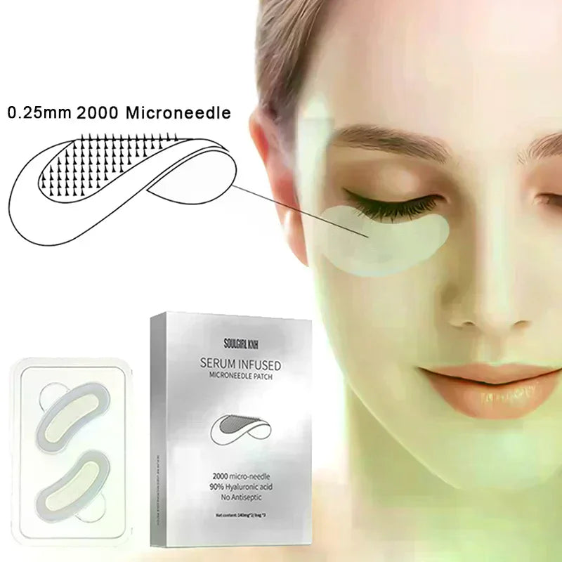 Microneedle Eye Patches – Hyaluronic Acid 2000 Needles | YOVIP Microneedle Eye Patch QXL