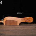 Anti-Static Peach Wood Hair Comb | Scalp Massage & Styling Wooden Hair Comb QXL 4