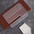 Acrylic Leather Cutting Distance Ruler 4mm Stitching Guide Tool