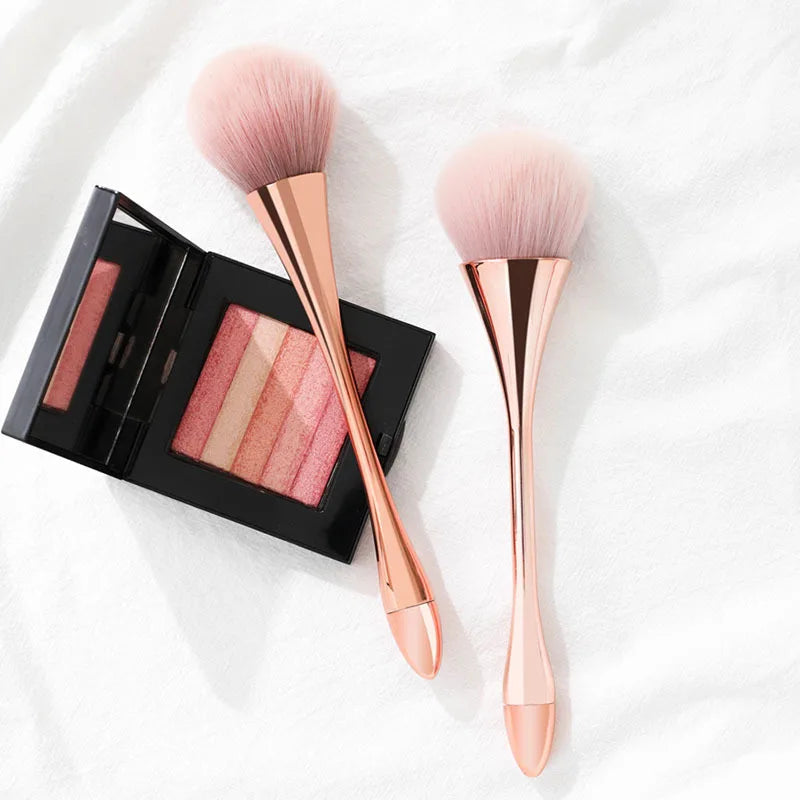 Rose Gold Large Powder Blush Brush | Professional Makeup Tool Powder Blush Brush QXL