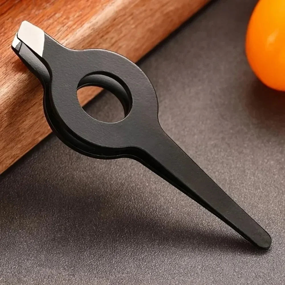 Stainless Steel Slant Tweezer | Hollow Handle Eyebrow Tool Eyebrow Tweezer QXL