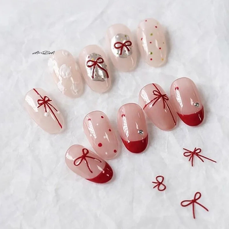 3D Bowknot Silicone Nail Art Mold | DIY Stamping Charms Silicone Nail Mold QXL