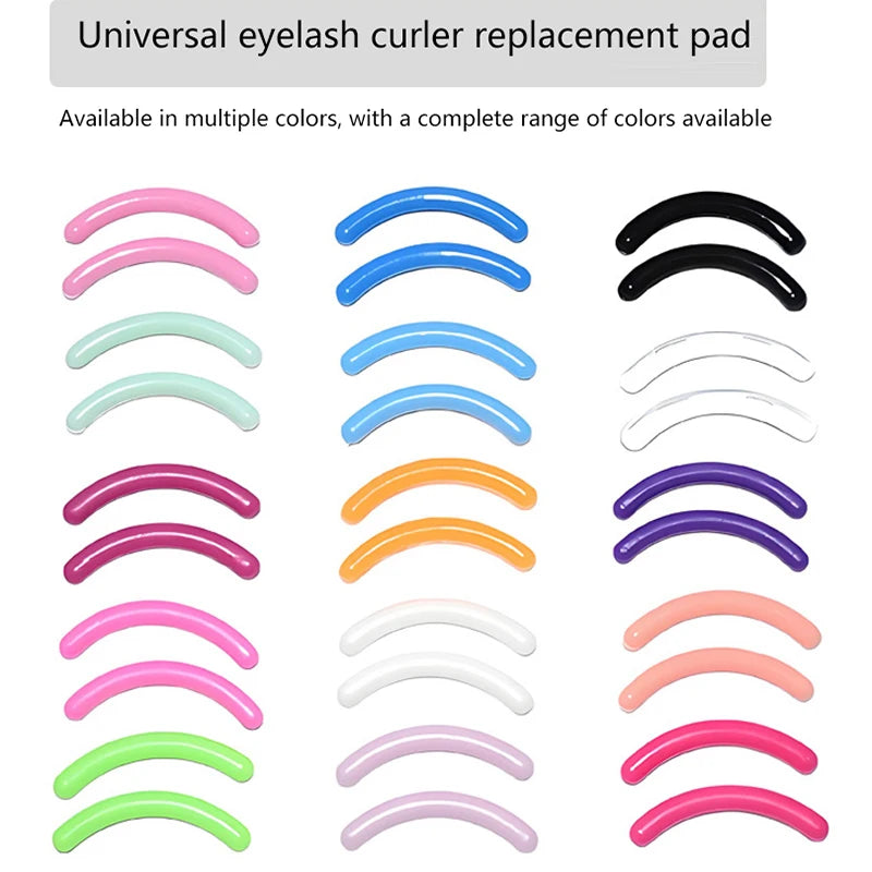 30-Pack Eyelash Curler Replacement Rubber Pads | Black White Blue Curler Replacement Pads QXL