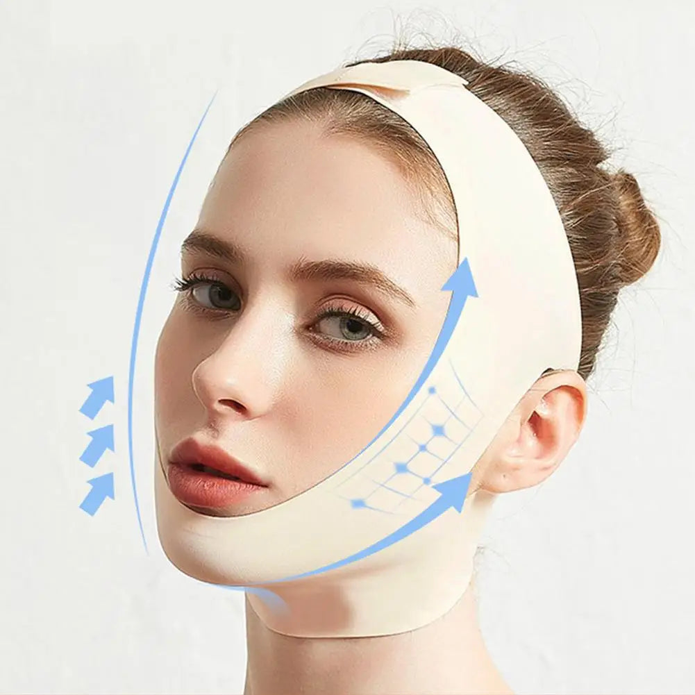 V-Shape Face Lifting Slimming Bandage Belt | Chin Contour Face Slimming Bandage QXL