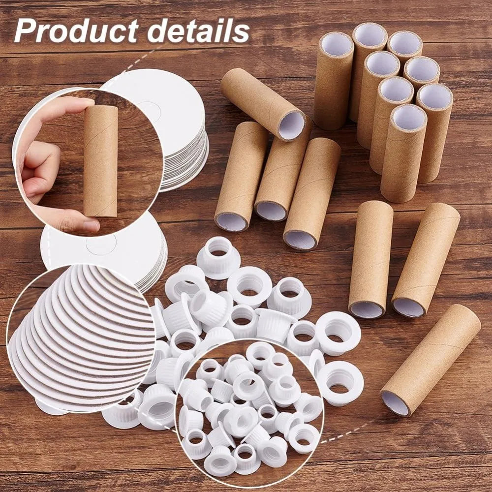16-Set Empty Paper Thread Spools | Wire & Yarn Bobbins Thread Spool Set QXL