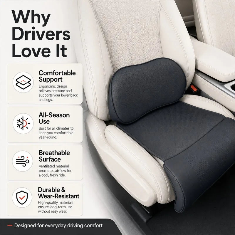 Universal Car Seat Cushion – Lumbar & Leg Support Car Seat Cushion QXL