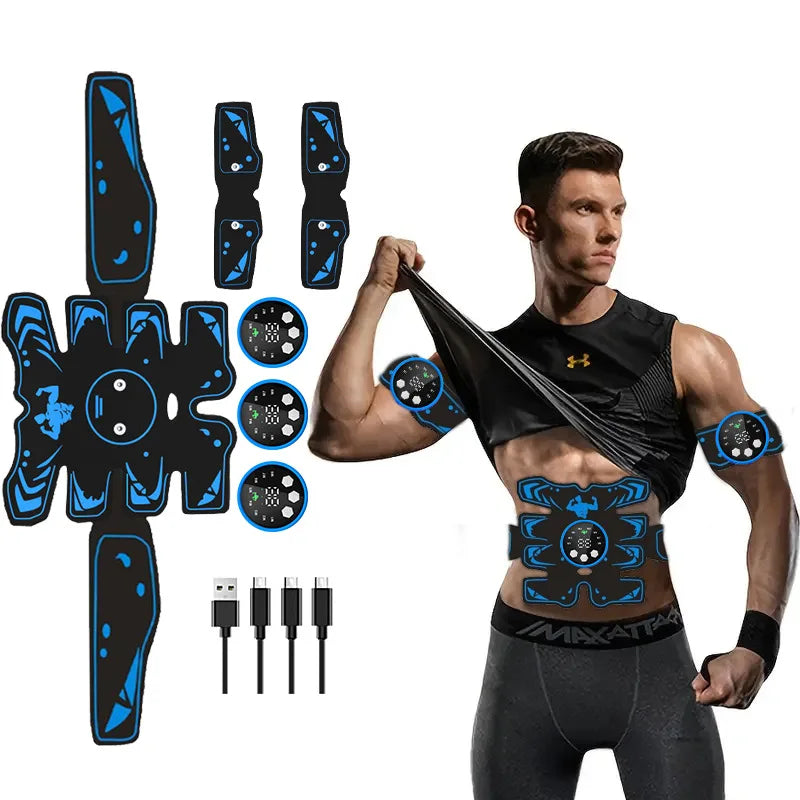 Rechargeable EMS Abdominal Trainer Belt | Home Workout EMS Ab Trainer Belt QXL