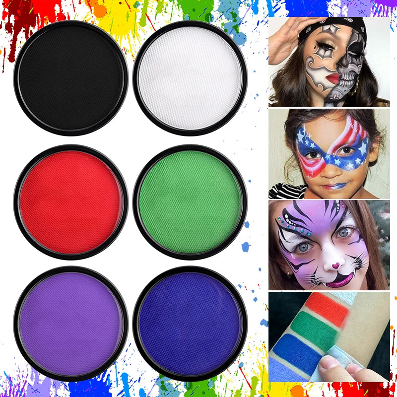 30g Water-Activated Face & Body Paint | Non-Toxic Halloween Face & Body Paint QXL
