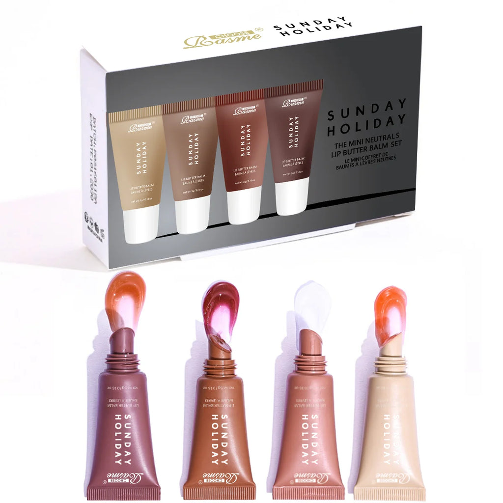 4-Color Matte Liquid Lip Gloss Set | Waterproof & Long-Lasting Liquid Matte Lip Gloss QXL 2-P0316A