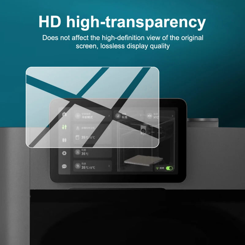 HD Tempered Glass Screen Protector for Bambu Lab 3D Printer 3D Printer Screen Protector QXL